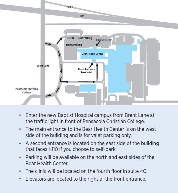 Baptist Medical Group Neurosurgery directions