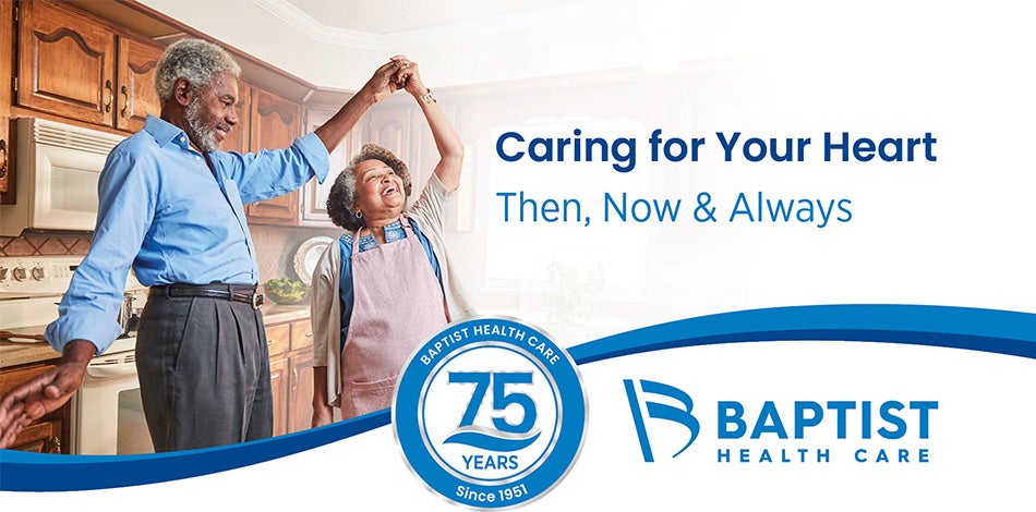 Couple dancing in kitchen - caring for heart then, now and always