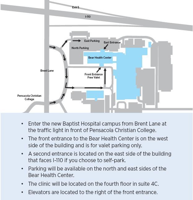 Baptist Medical Group Gastroenterology map