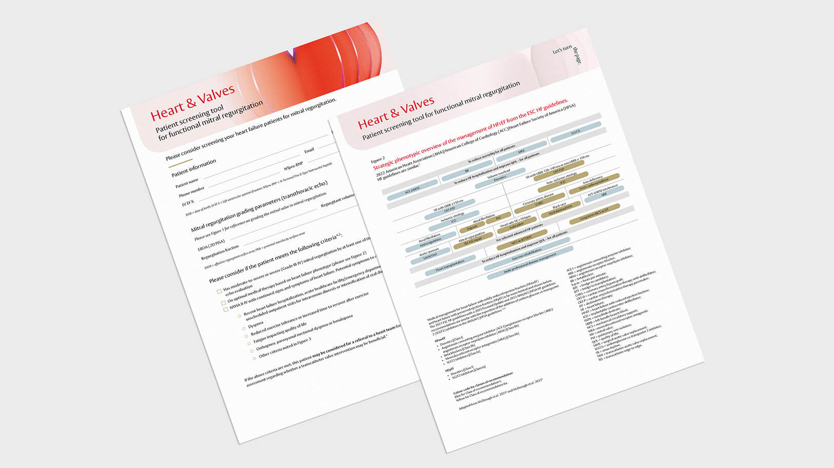 How can I screen heart failure patients for functional MR? 