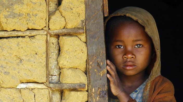 Kid posing
