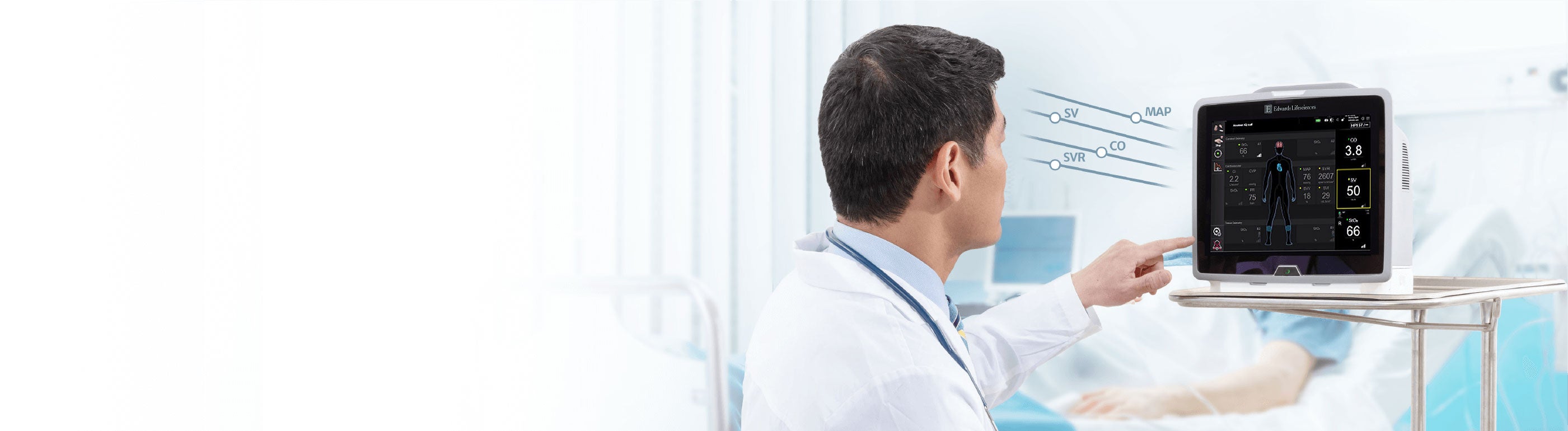 doctor looking at screen