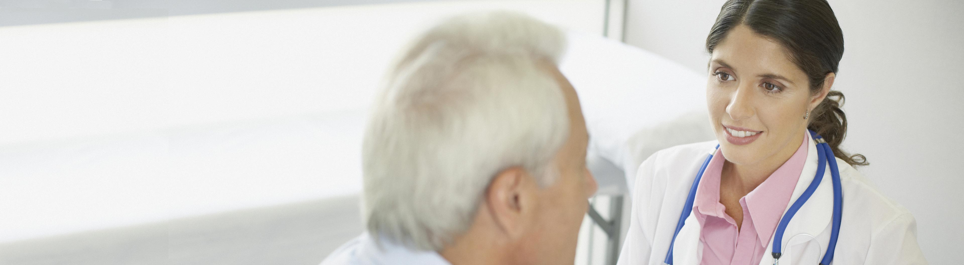 doctor and old patient