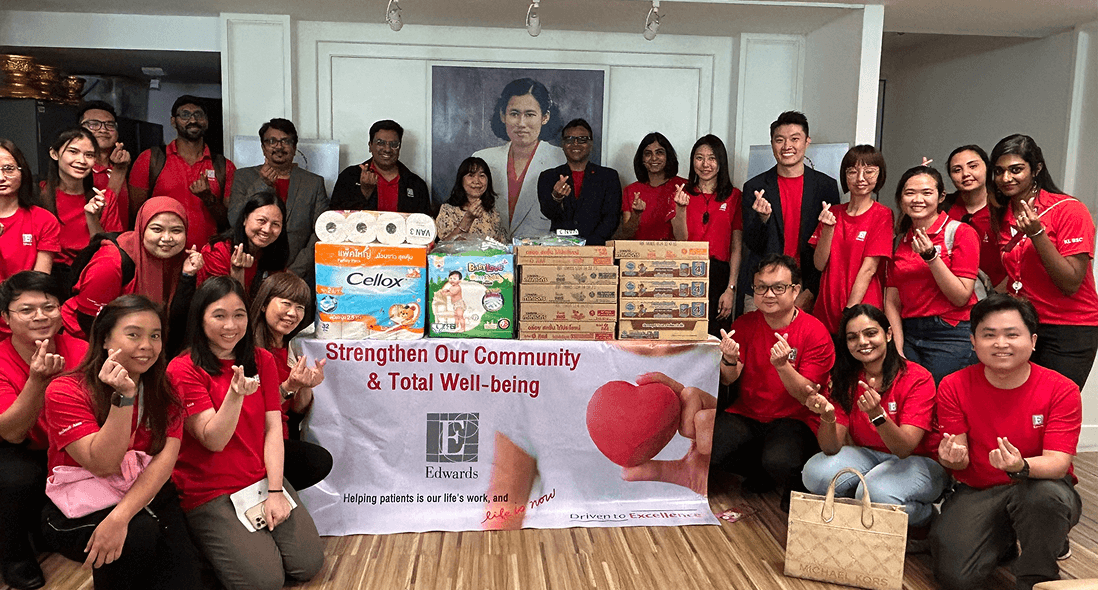 Edwards employees community event