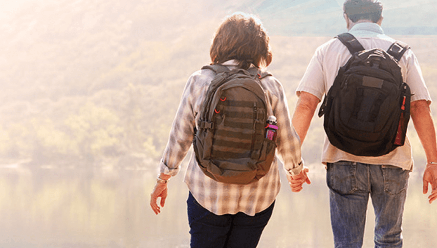 couple hiking