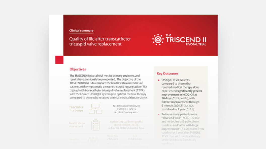 Quality of life outcomes 1 year follow-up 