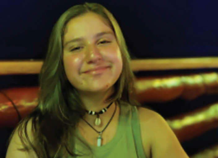 Rebeca smiling