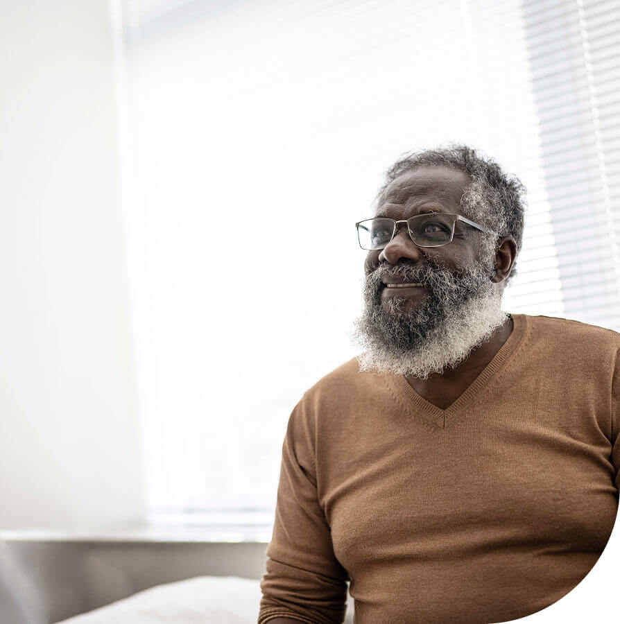 Patient during consultation