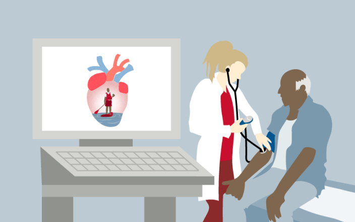 Doctor speaking with patient