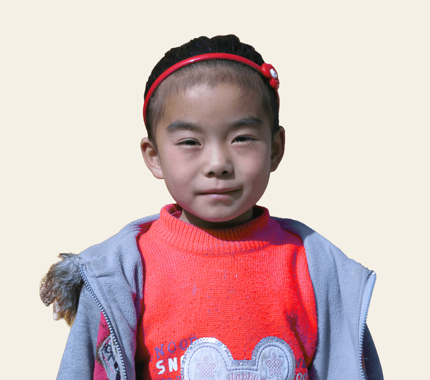 Kid smiling