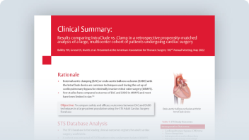 Endo-aortic balloon occlusion vs. external aortic clamping