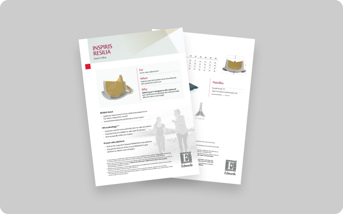 INSPIRIS RESILIA aortic valve brochure