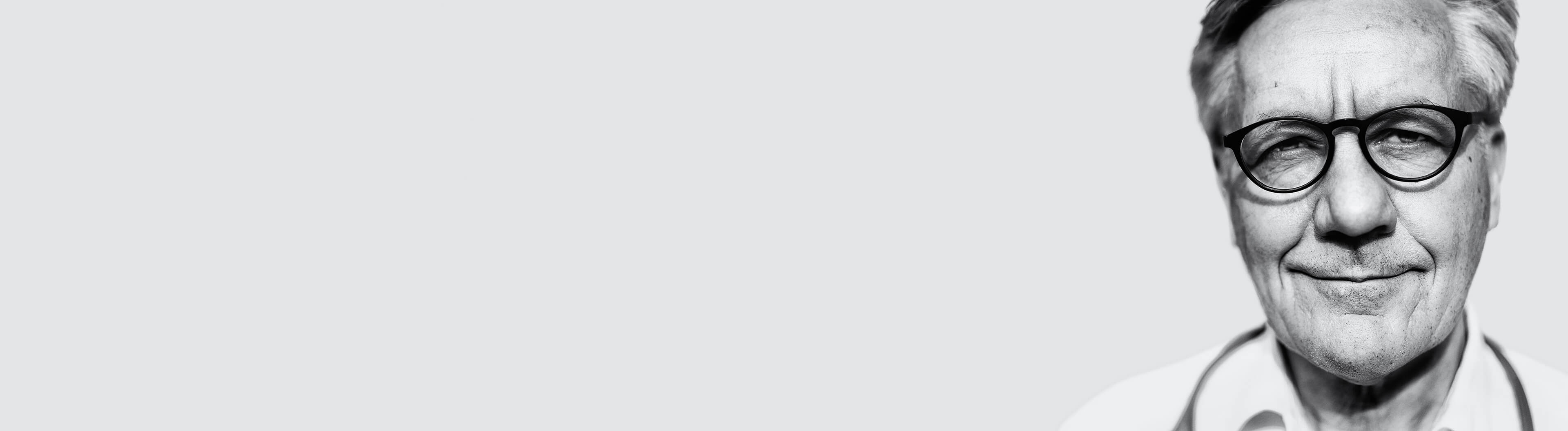 old man in black and white