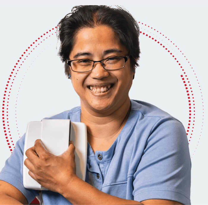 Patient using cordella