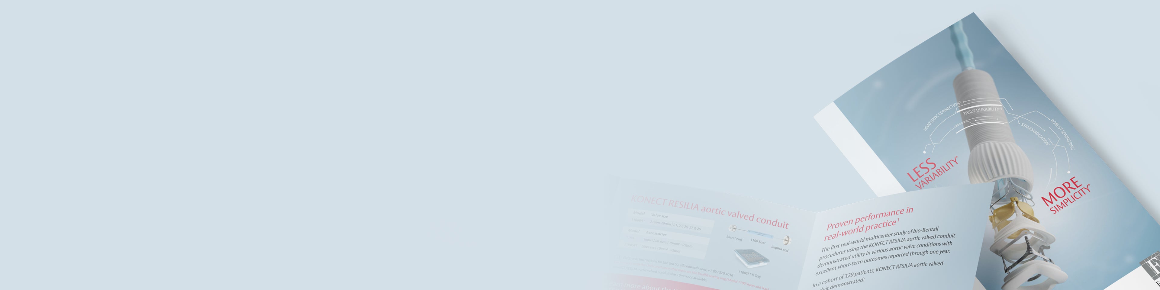 Image of KONECT RESILIA aortic valved conduit brochure