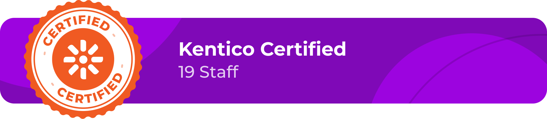 Kentico certified badge