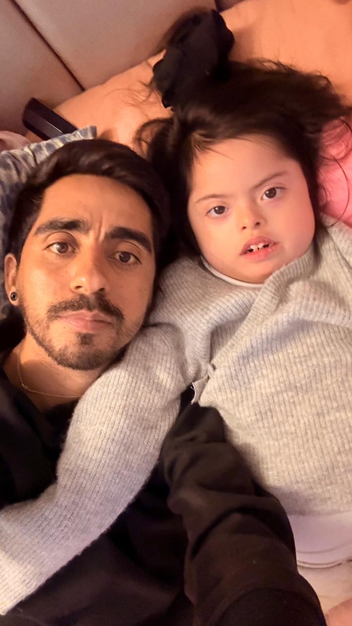 Felipe Michea y su hija