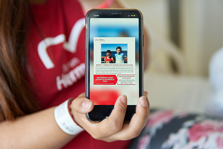 Catalina Maldonado, donante DKMS 200 se inscribió en la campaña de Martín Brand