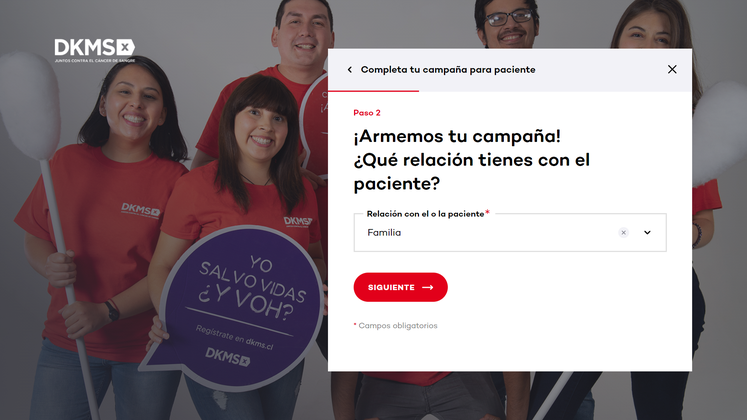 Arma tu campaña online DKMS