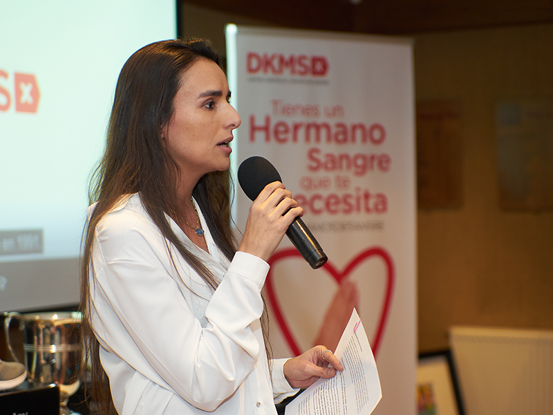 Ignacia Pattillo, Directora Ejecutiva DKMS Chile, en la XVIII Copa Juan Carlos Edwards