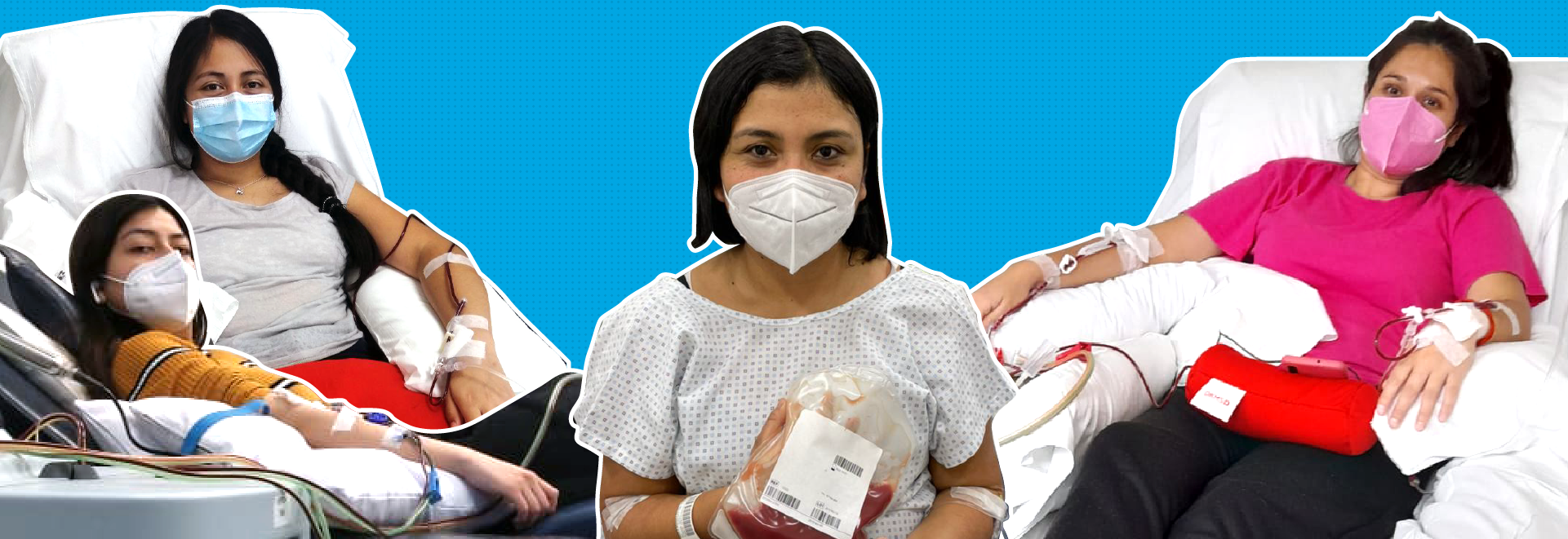 Donantes DKMS: Maylin Soria, Mónica Orellana, Paola Pérez y Cristel Rioseco