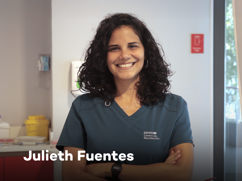 Julieth Fuentes, Enfermera encargada Centro de Recolección DKMS Chile