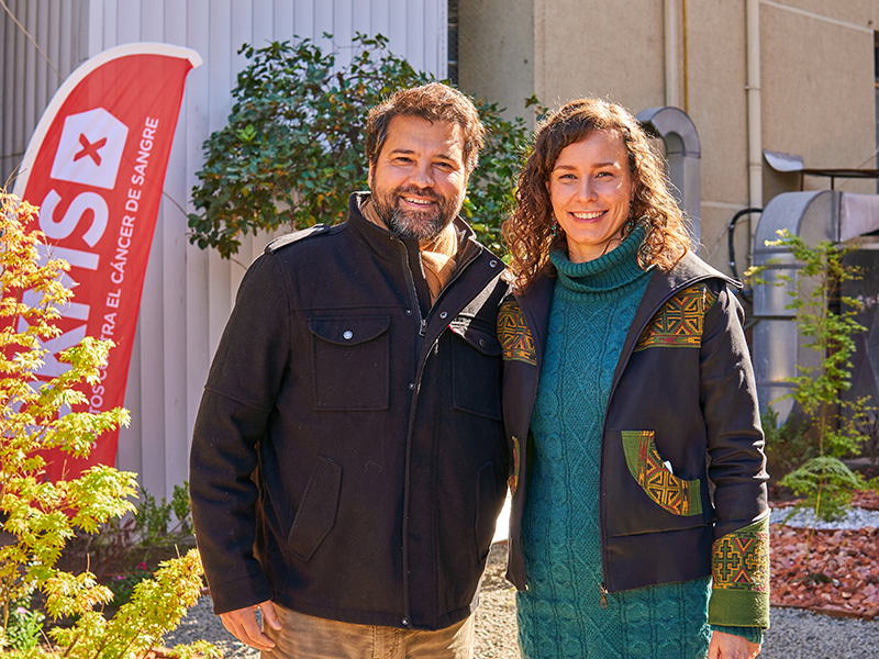 Cristian Marín, miembro del directorio DKMS Chile y Anette Giani, Directora Ejecutiva DKMS Chile