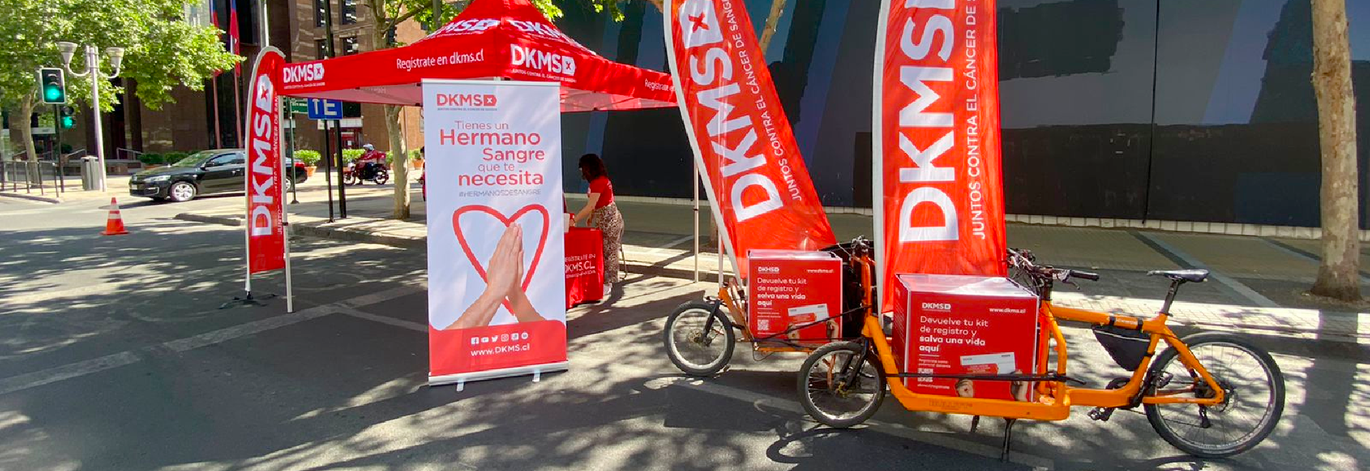 Buzón Móvil DKMS en Ciclorecreovía