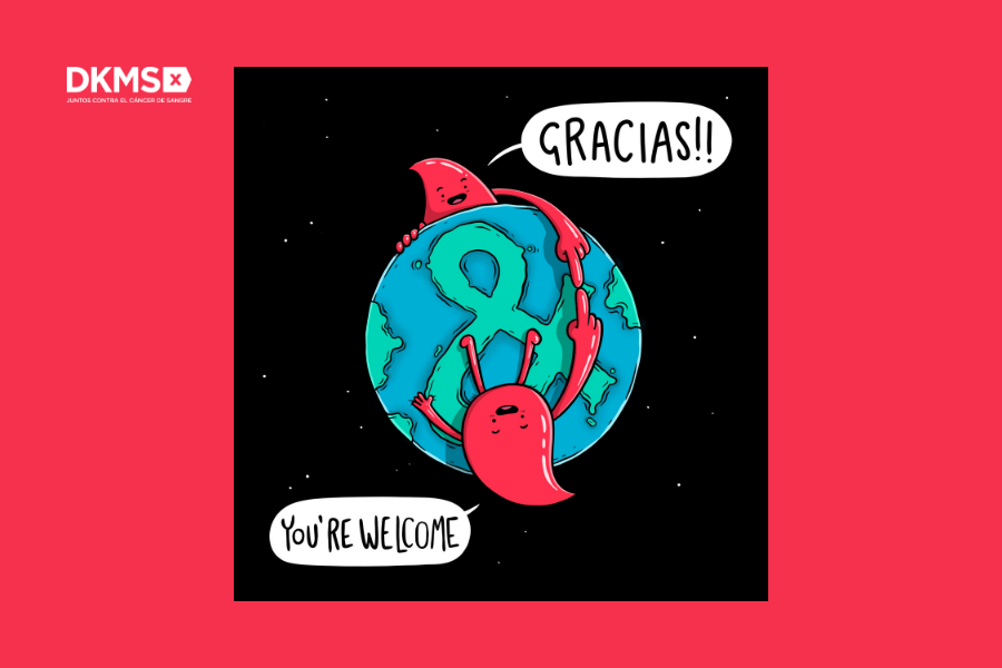 Ilustración de Ingesman para DKMS en el Día Mundial del Cáncer de Sangre 