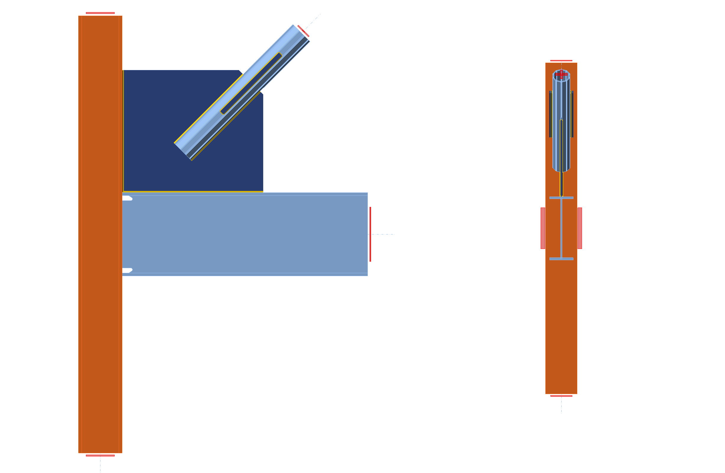 SCBF Brace-to-Beam/Column Connection Design with Elliptical Clearance and Fixed Beam-to-Column Connection