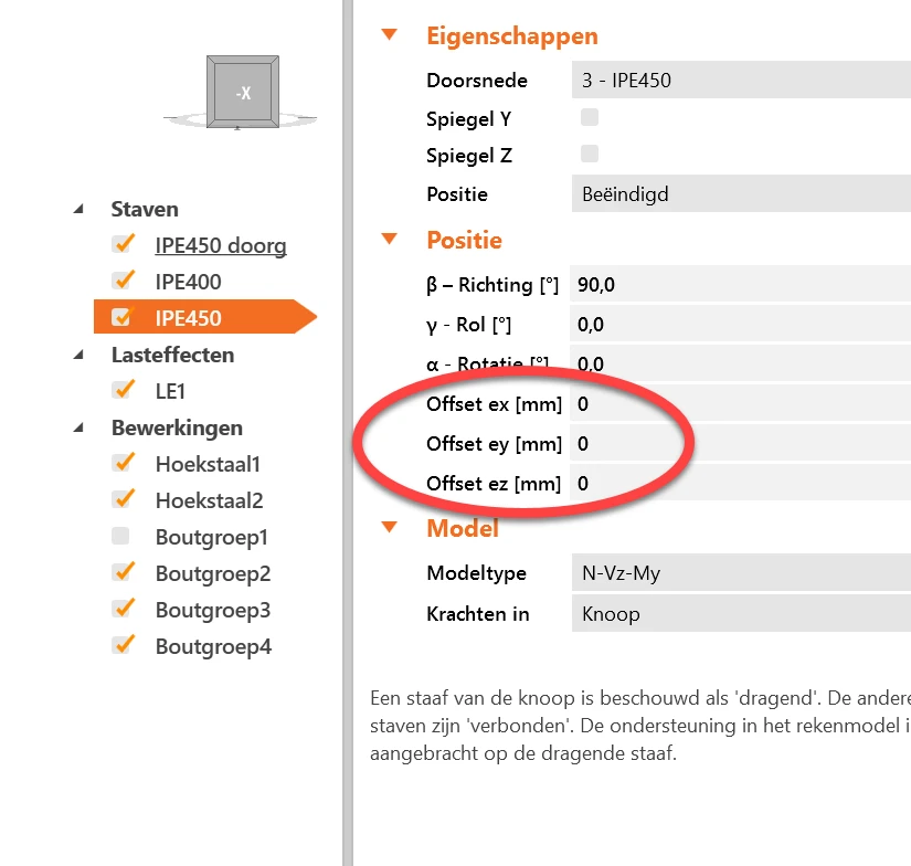 Offsets in IDEA Connection (ex,ey en ez)