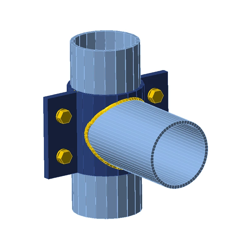 Unión tubular empotrada