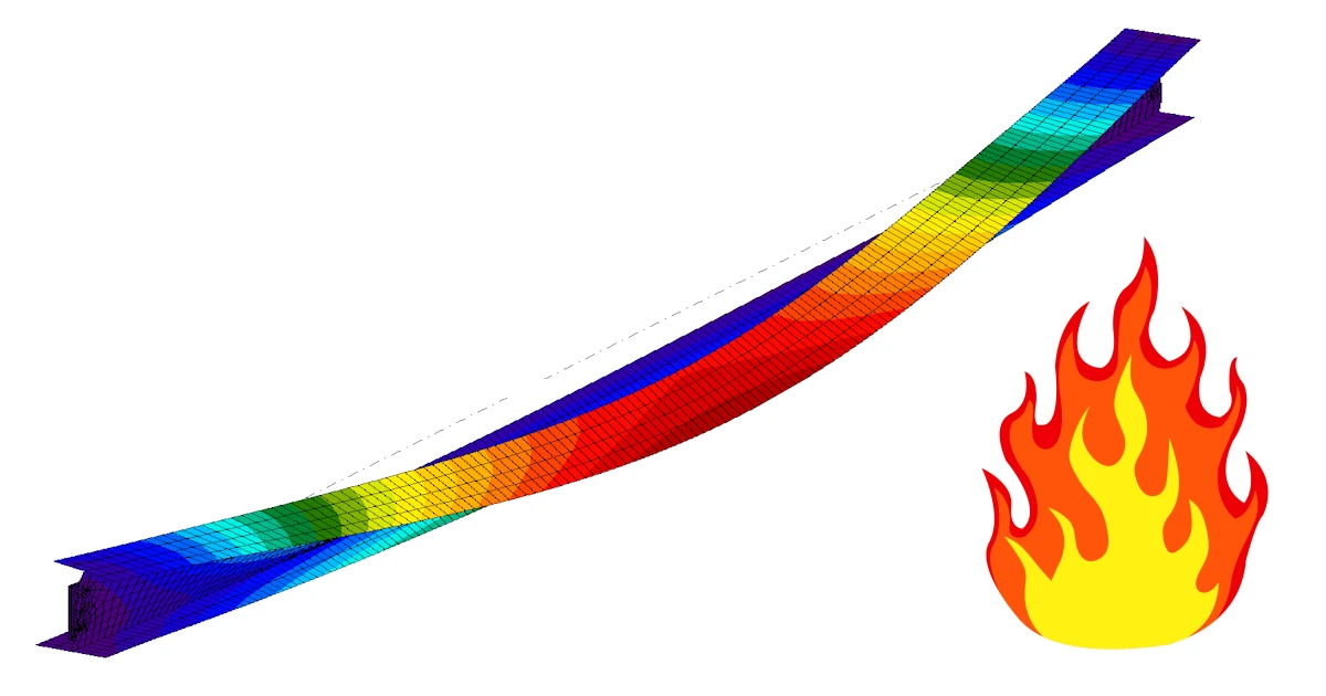 Steel Member Fire Design, calculated and code-checked in IDEA StatiCa Member according to EN code. Member Fire Design proper calculation with all needed checks and nice report.