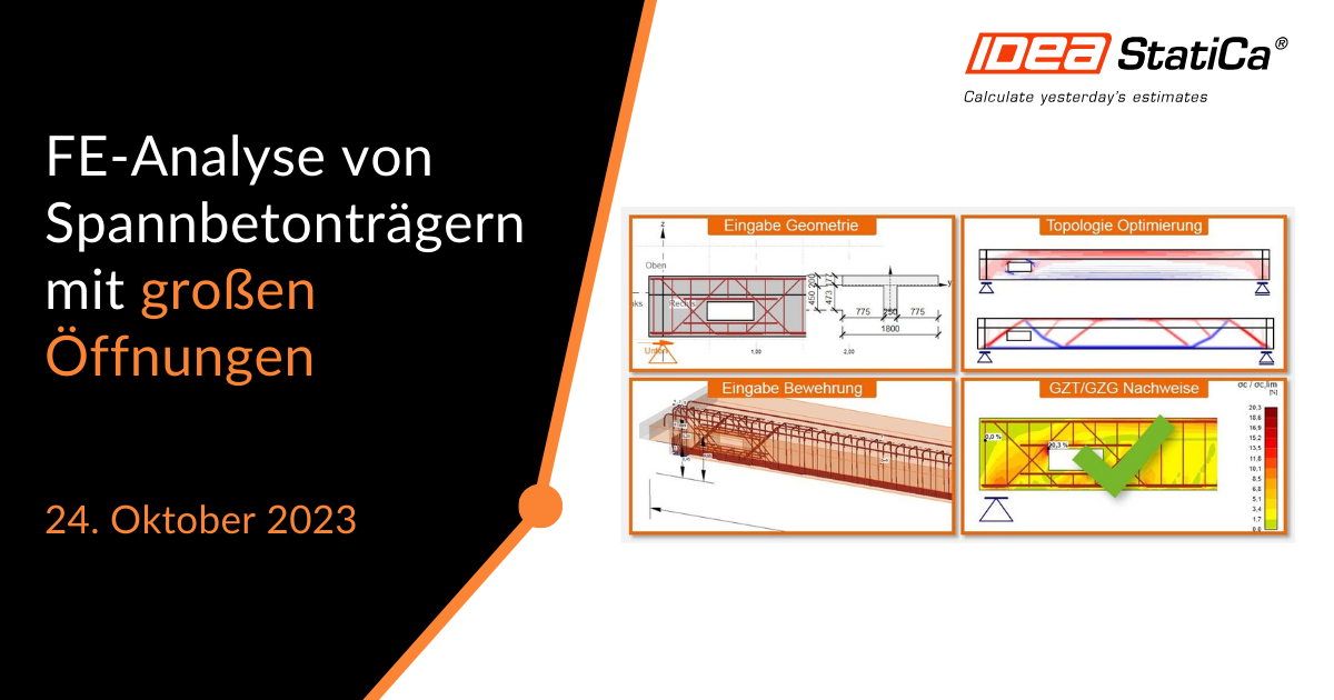 FE-Analyse von Spannbetonträgern mit großen Öffnungen