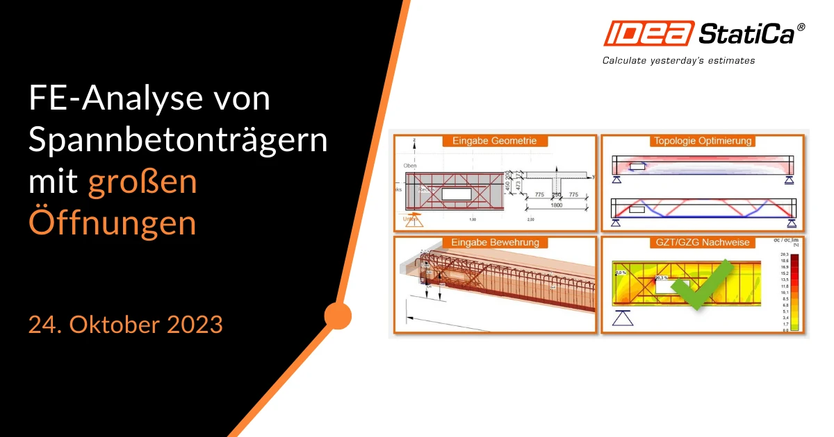 FE-Analyse von Spannbetonträgern mit großen Öffnungen
