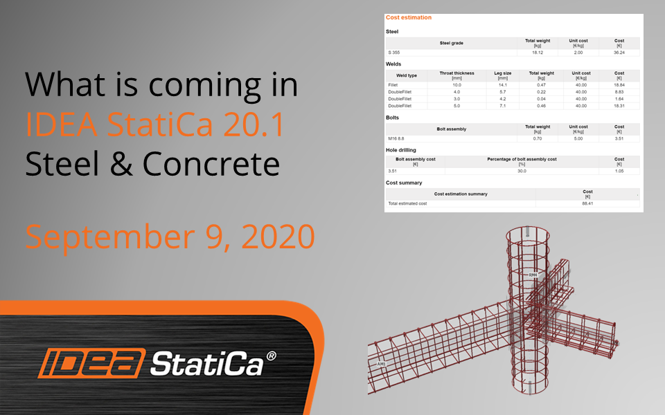 What is coming in IDEA StatiCa 20.1 (resellers only)