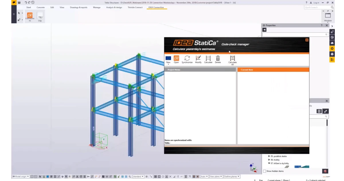 How to export a joint from Tekla Structures?