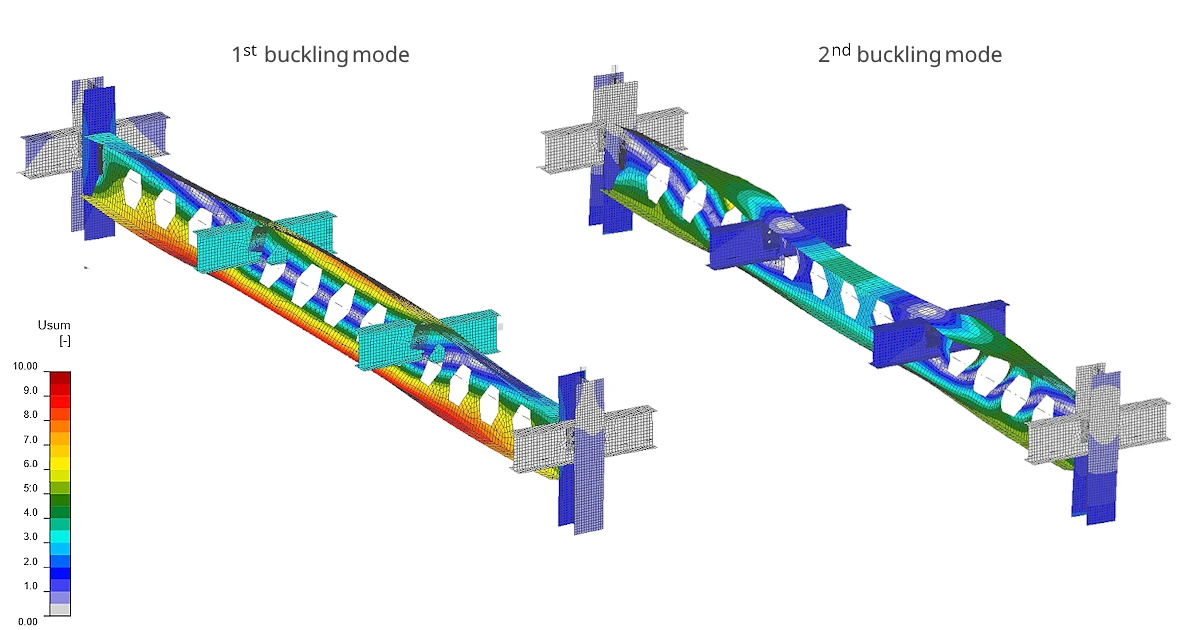 Example of member buckling modes