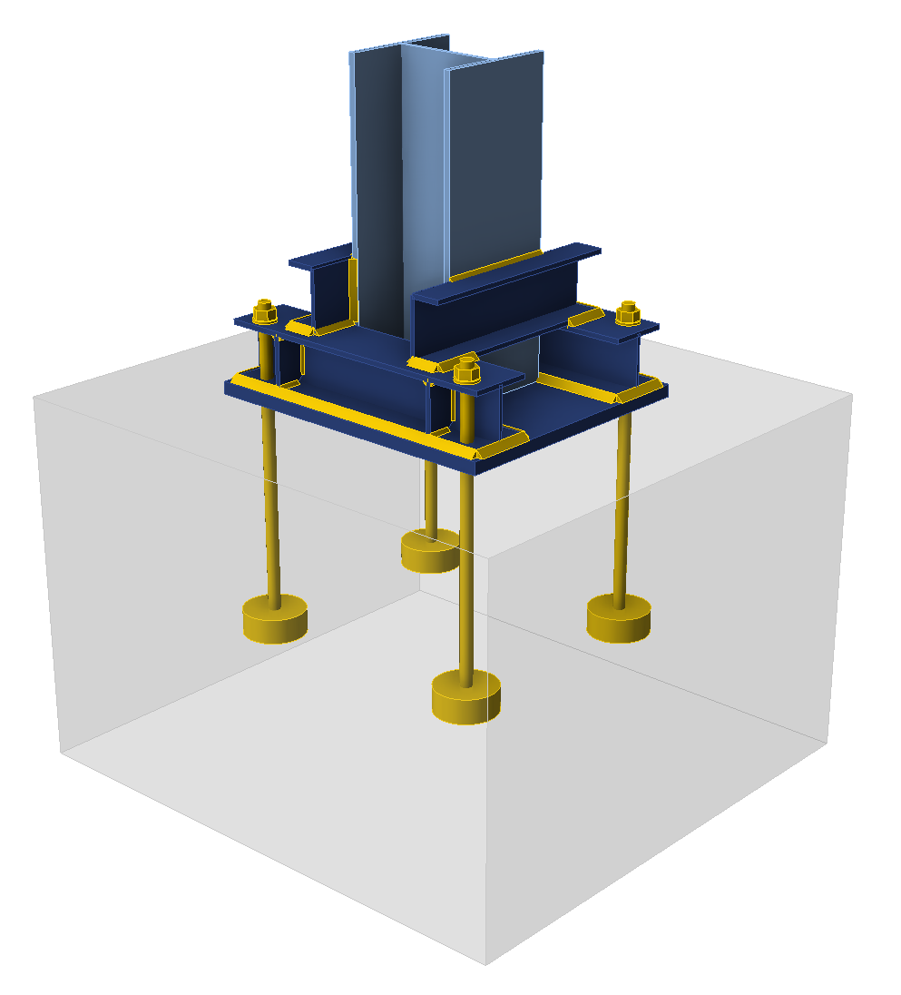Rigid foundation heavy anchoring