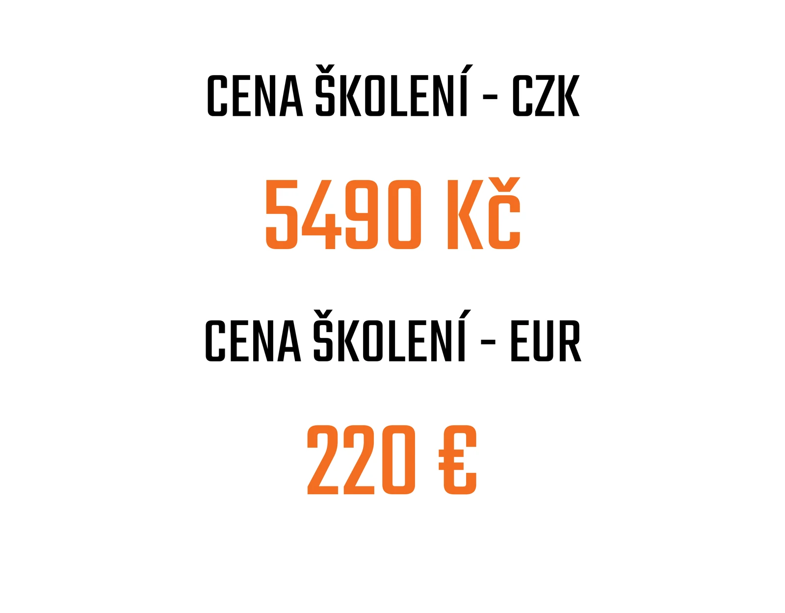 Cena *školení*