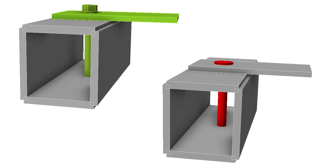 Through-bolts in hollow sections: design them as pins, not bolts