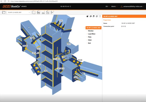 Using IDEA StatiCa viewer to save time when transferring data among teams