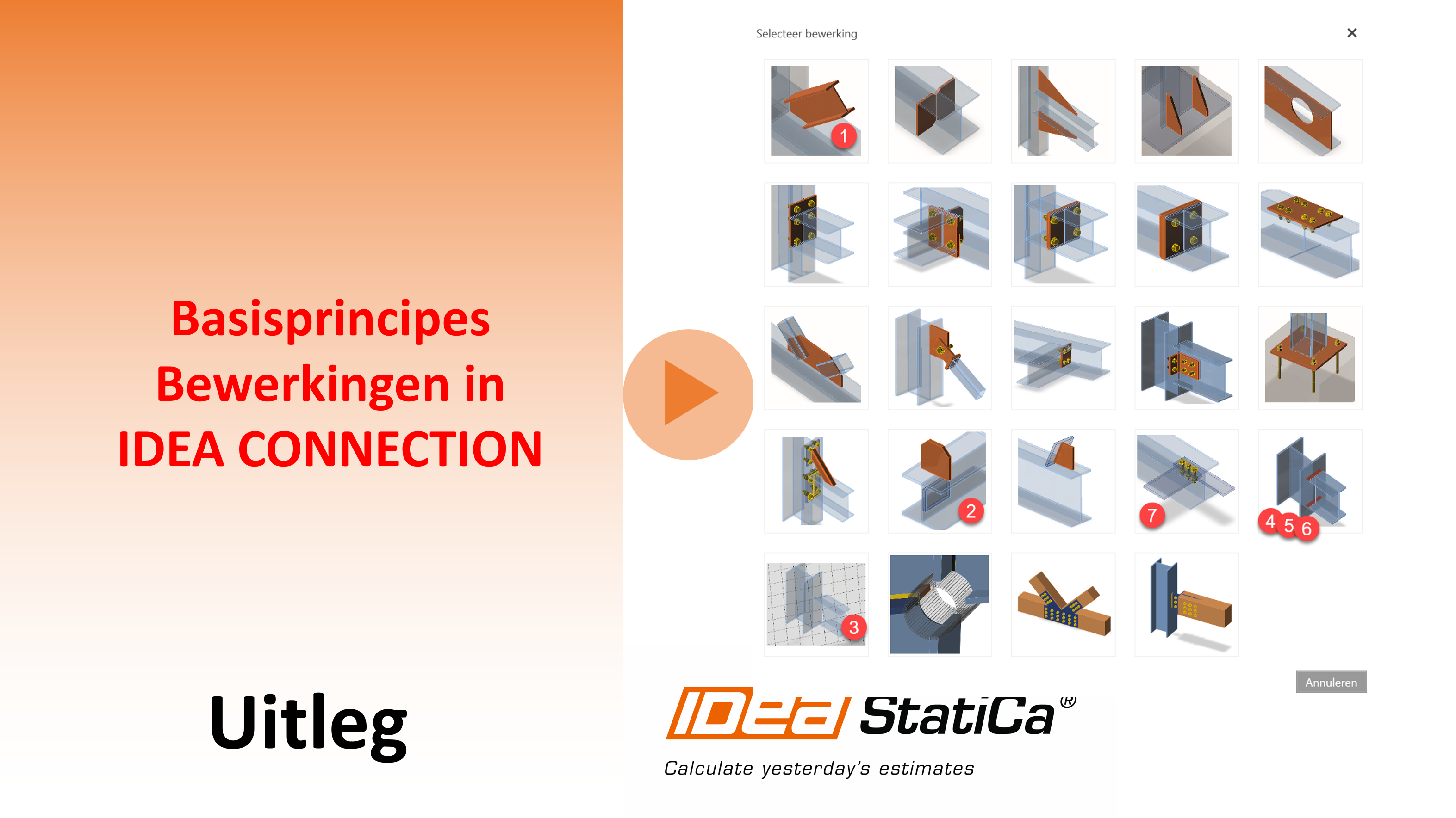 Basis principes modellering in IDEA CONNECTION