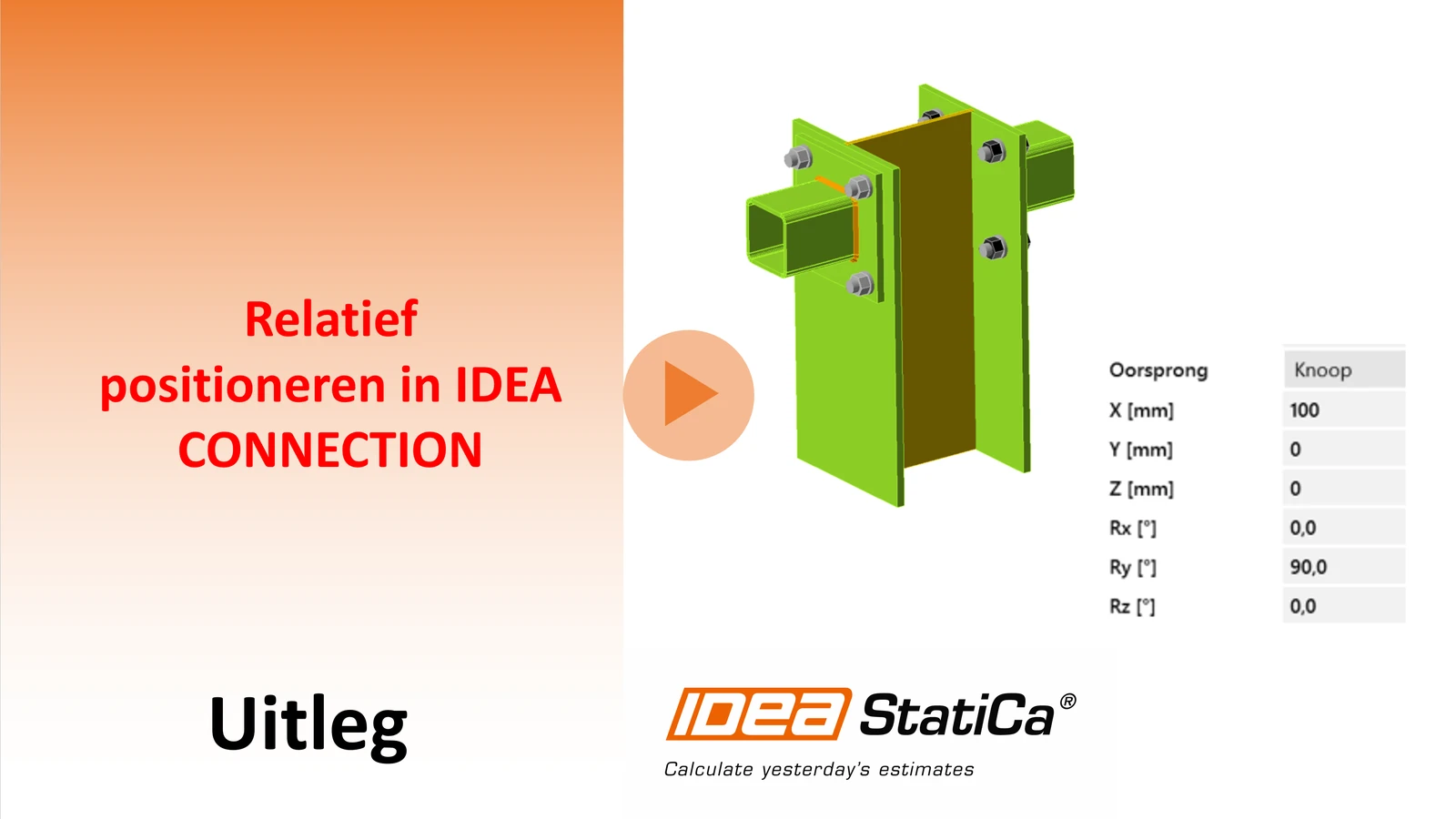 Relatief positioneren in IDEA CONNECTION