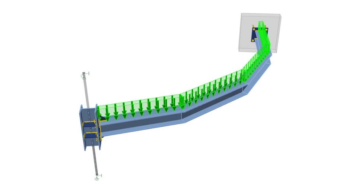 Segmental steel beam