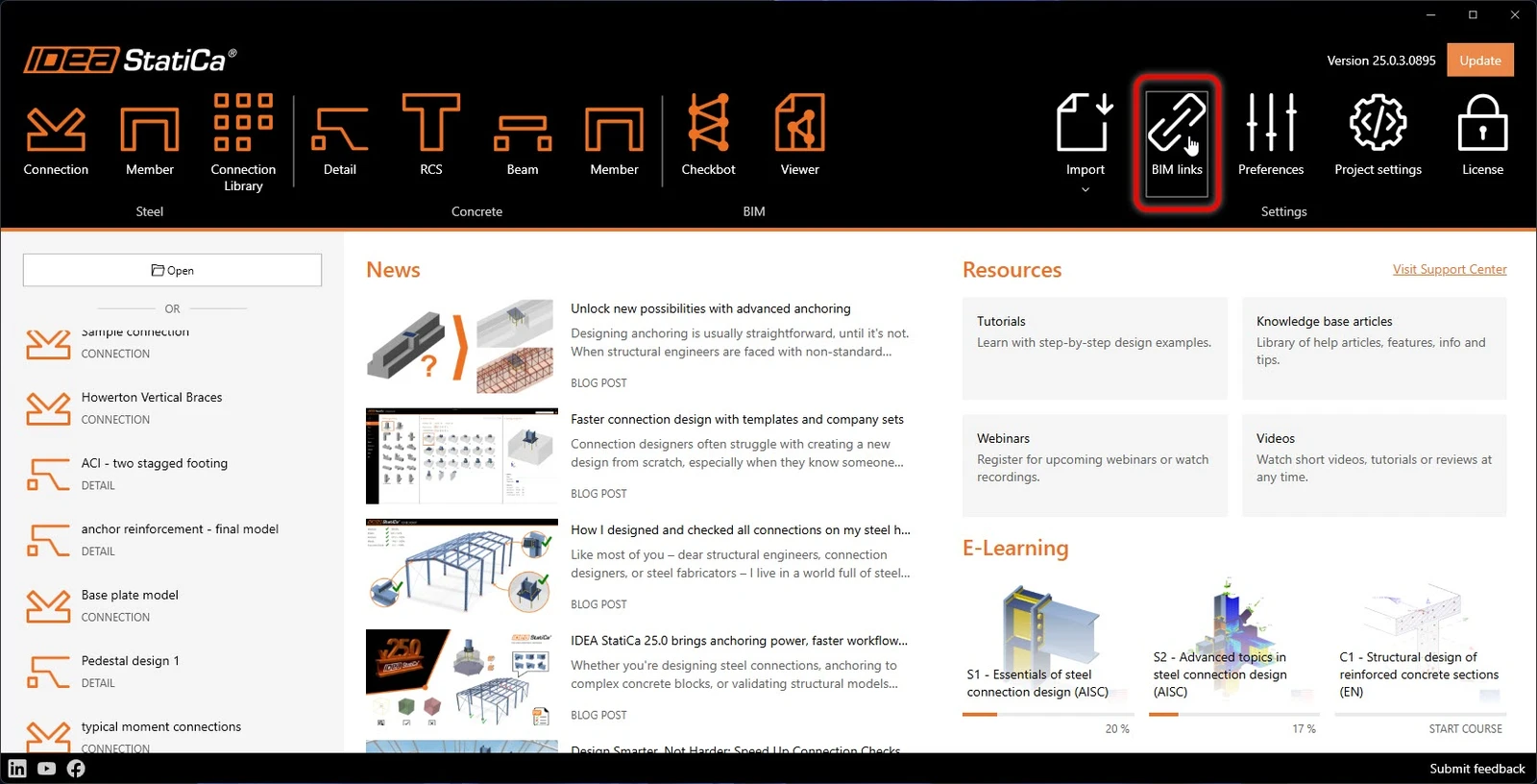 IDEA start up window 25.0