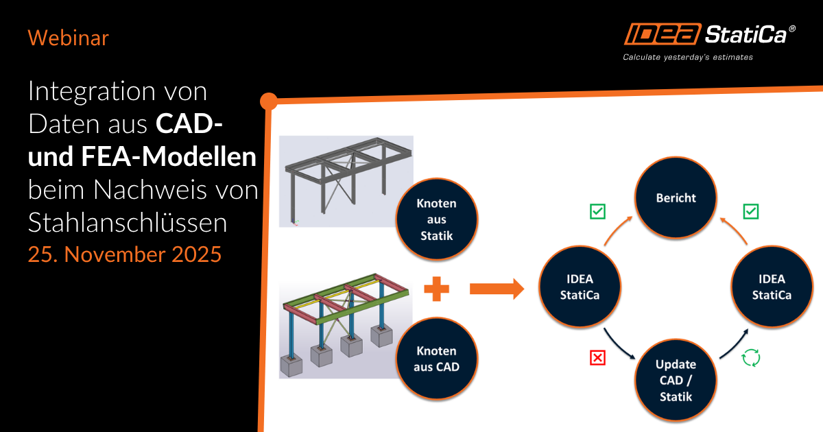 Integration von Daten aus CAD- und FEA-Modellen beim Nachweis von Stahlanschlüssen