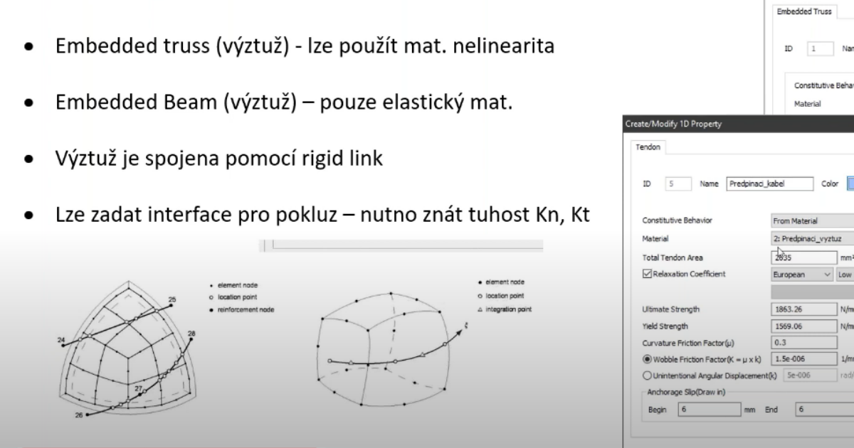 Betonářská výztuž ve FEA NX+