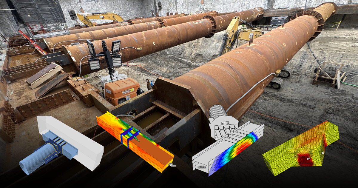 Temporary Steel Bracing Connections for a Deep Excavation Support System