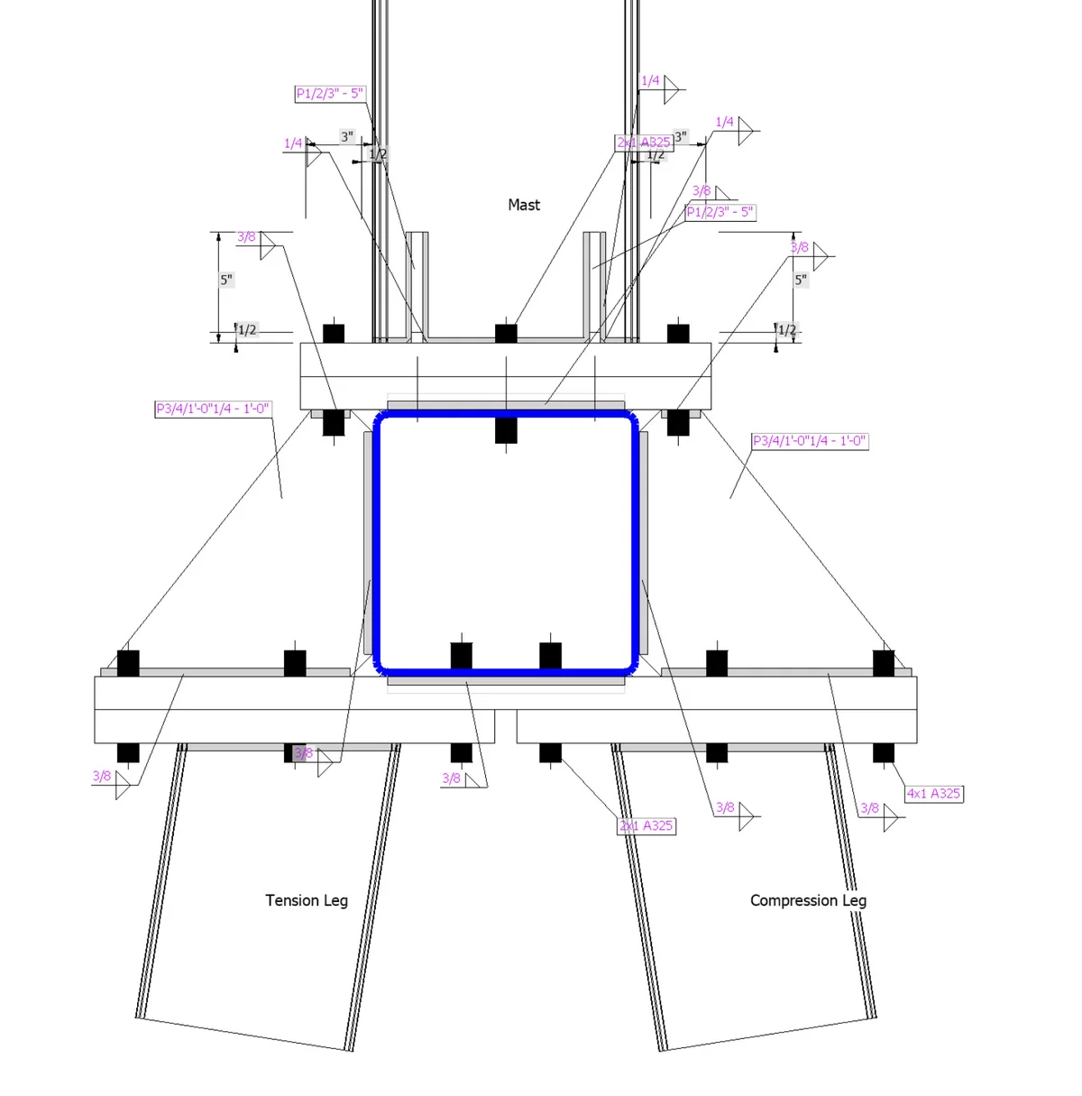 Detailed section view